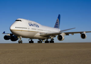 United 747 courtesy of United Airlines